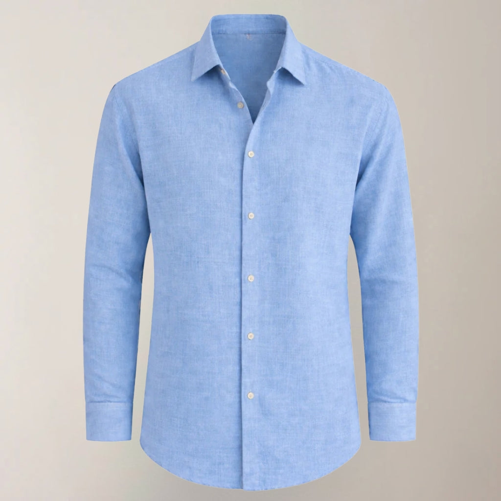 Heren Overhemd met Lange Mouwen en Knoopsluiting