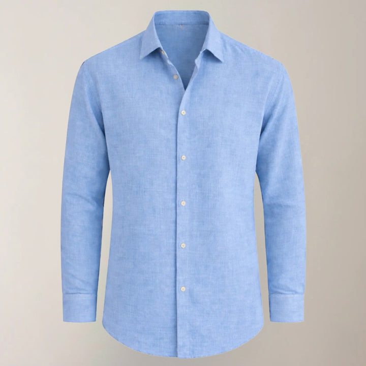 Heren Overhemd met Lange Mouwen en Knoopsluiting