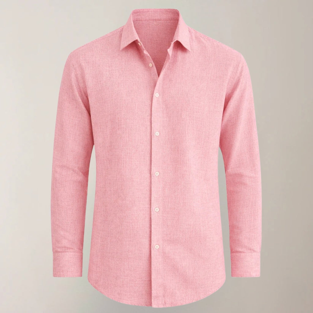 Heren Overhemd met Lange Mouwen en Knoopsluiting